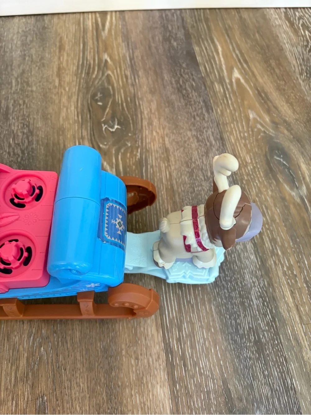 Fisher Price Little People Kristoff’s sleigh as is. Works. Please read